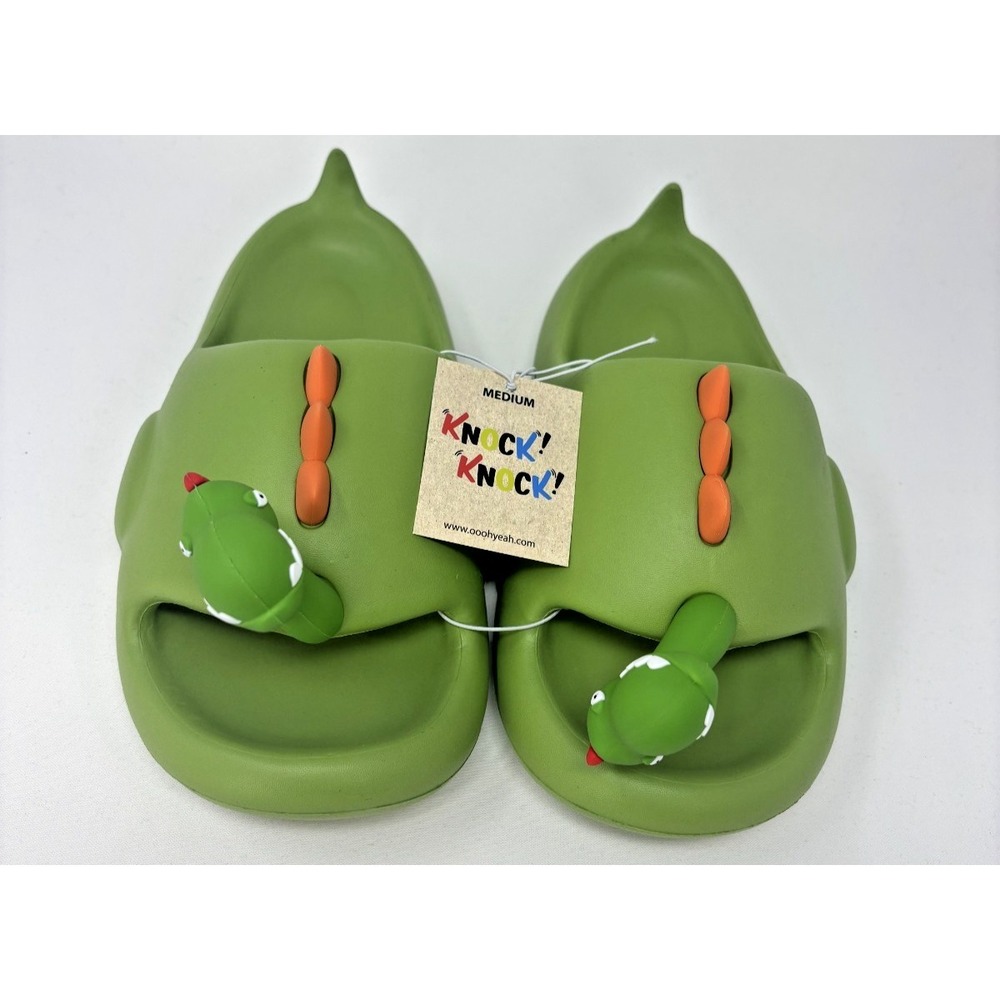 NWT - Fun Knock Knock Dinosaur Slides US‎ SZ 8